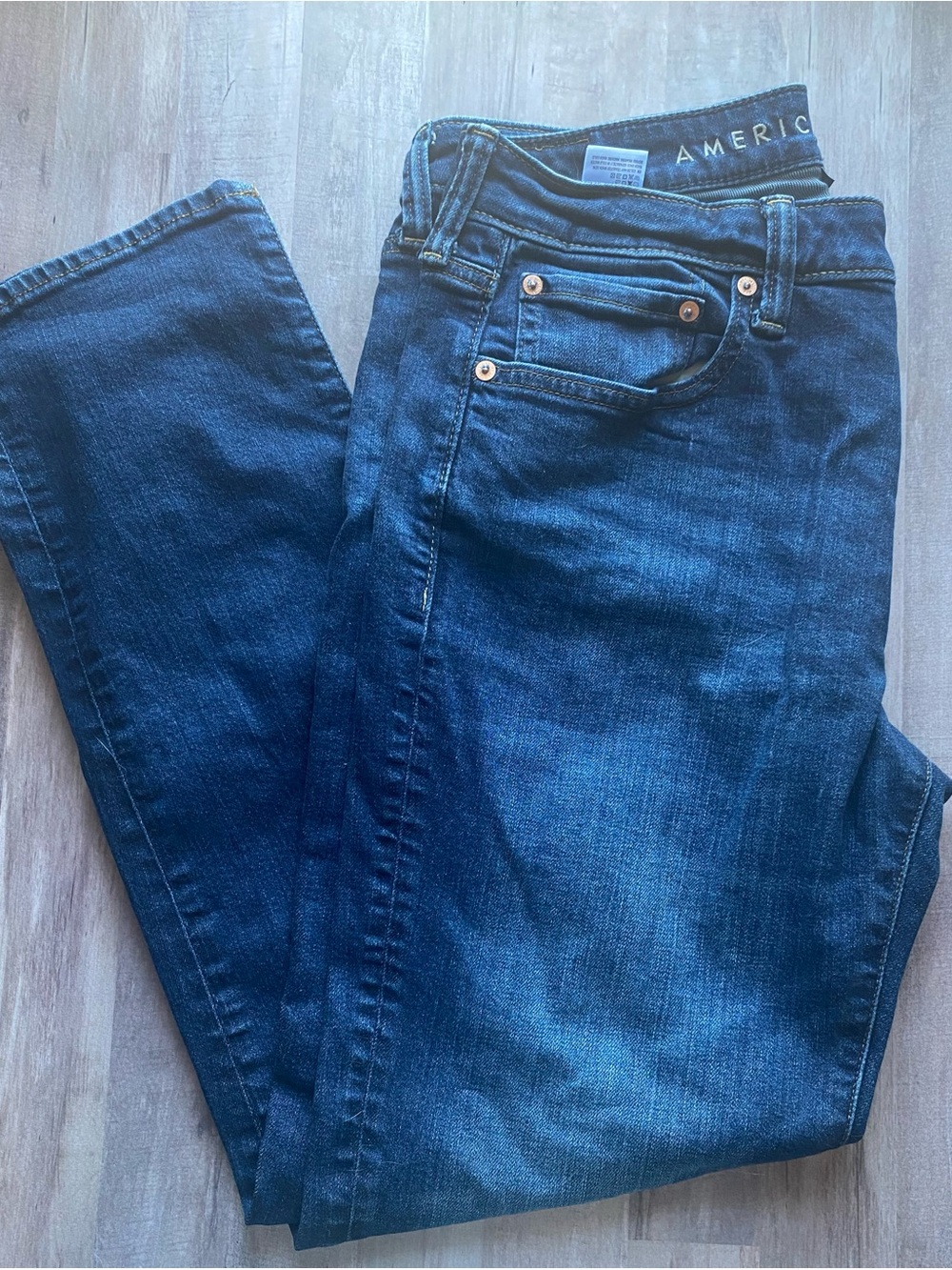 American Eagle Men’s AirFlex+ Jeans 33x32 Dark Wash Straight Leg